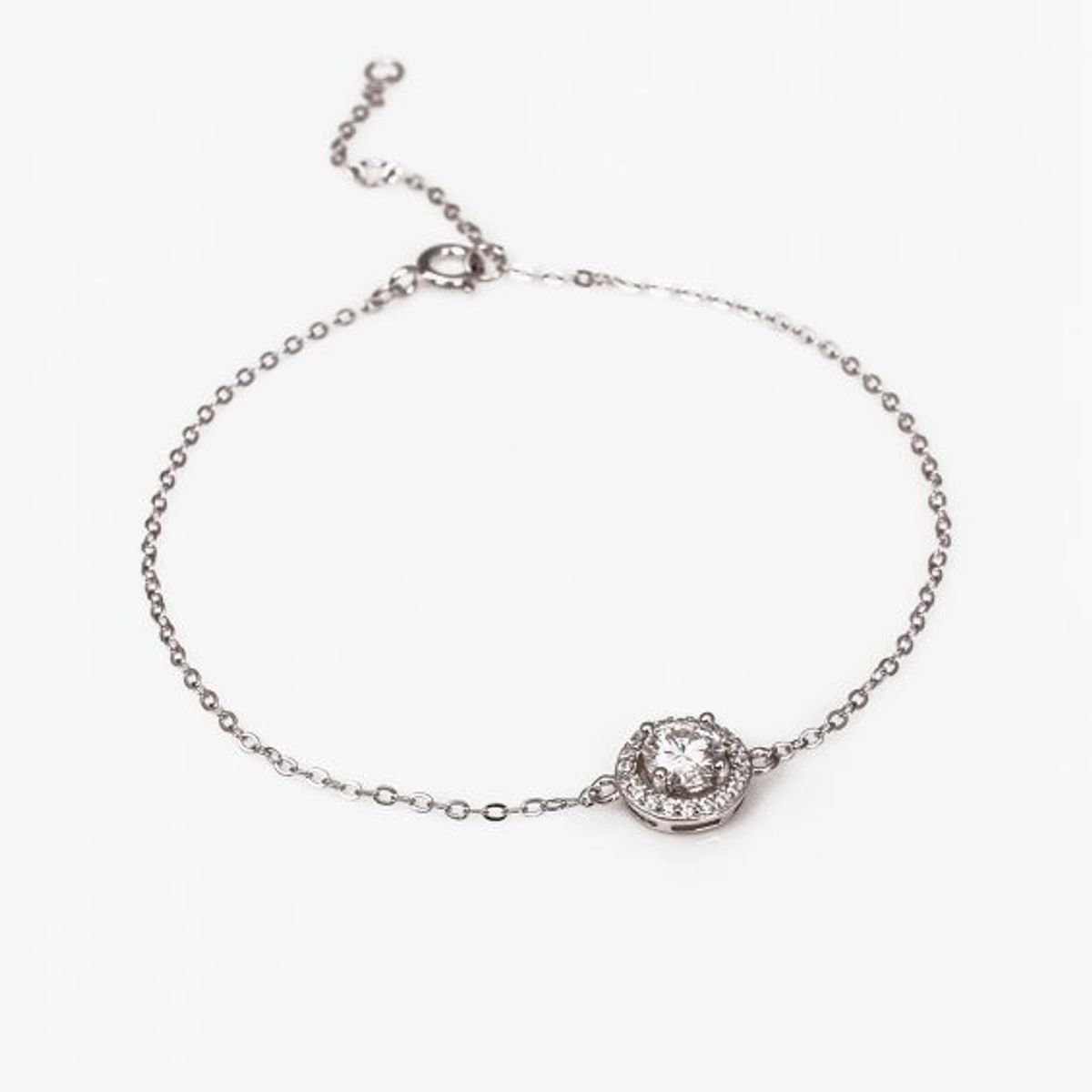 AMELIE FERRAND - Pulsera de plata con moissanita de 05 quilates