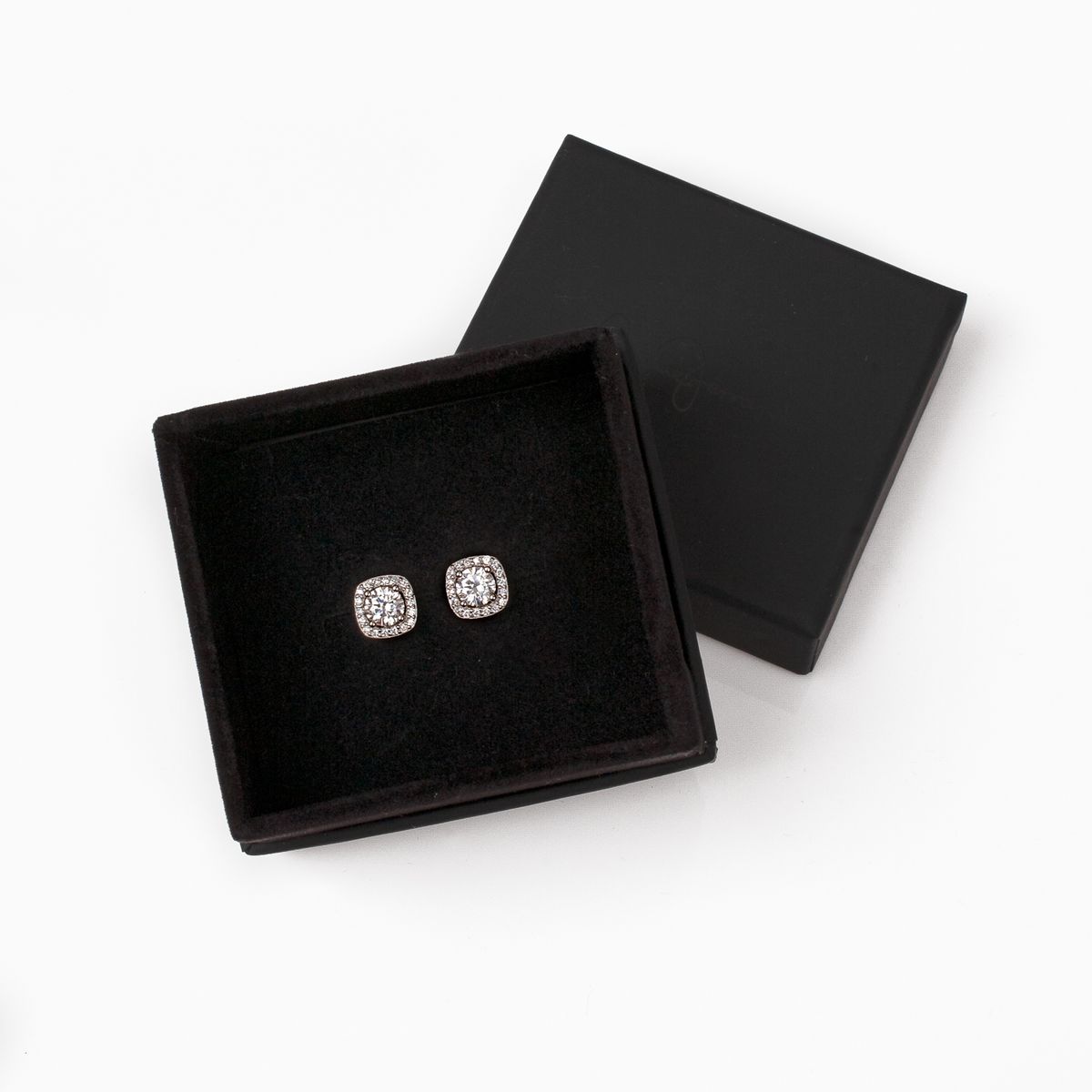 AMELIE FERRAND - Aros de plata 925 con moissanita de 05 quilates
