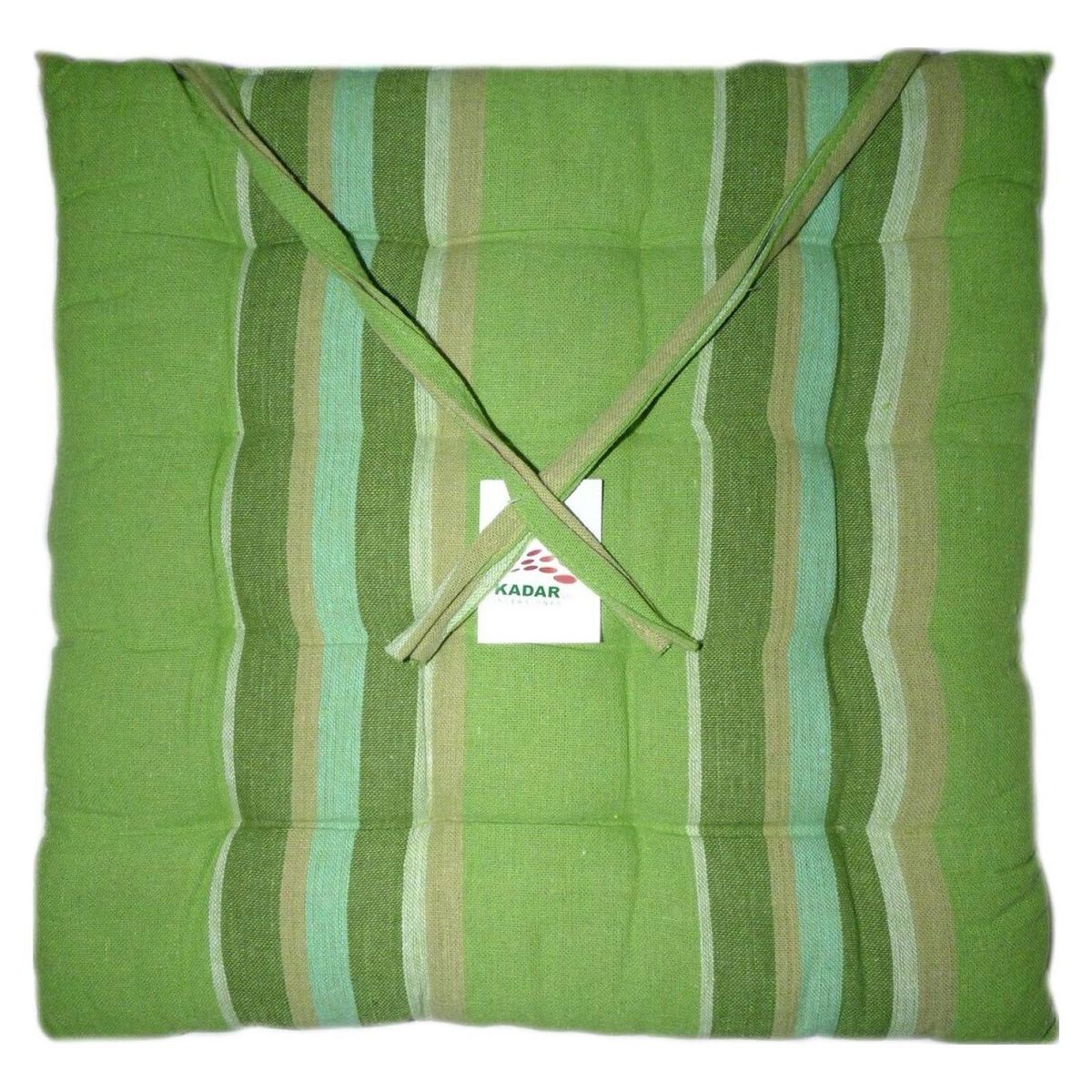 INVERSIONES KADAR - Pack De 4 Cojines Terraza Lineas Verdes