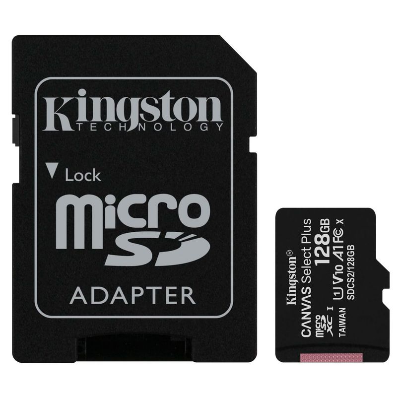 KINGSTON - Tarjeta Memoria Kingston MicroSDXC 128GB Canvas Select Plus - Lifemax