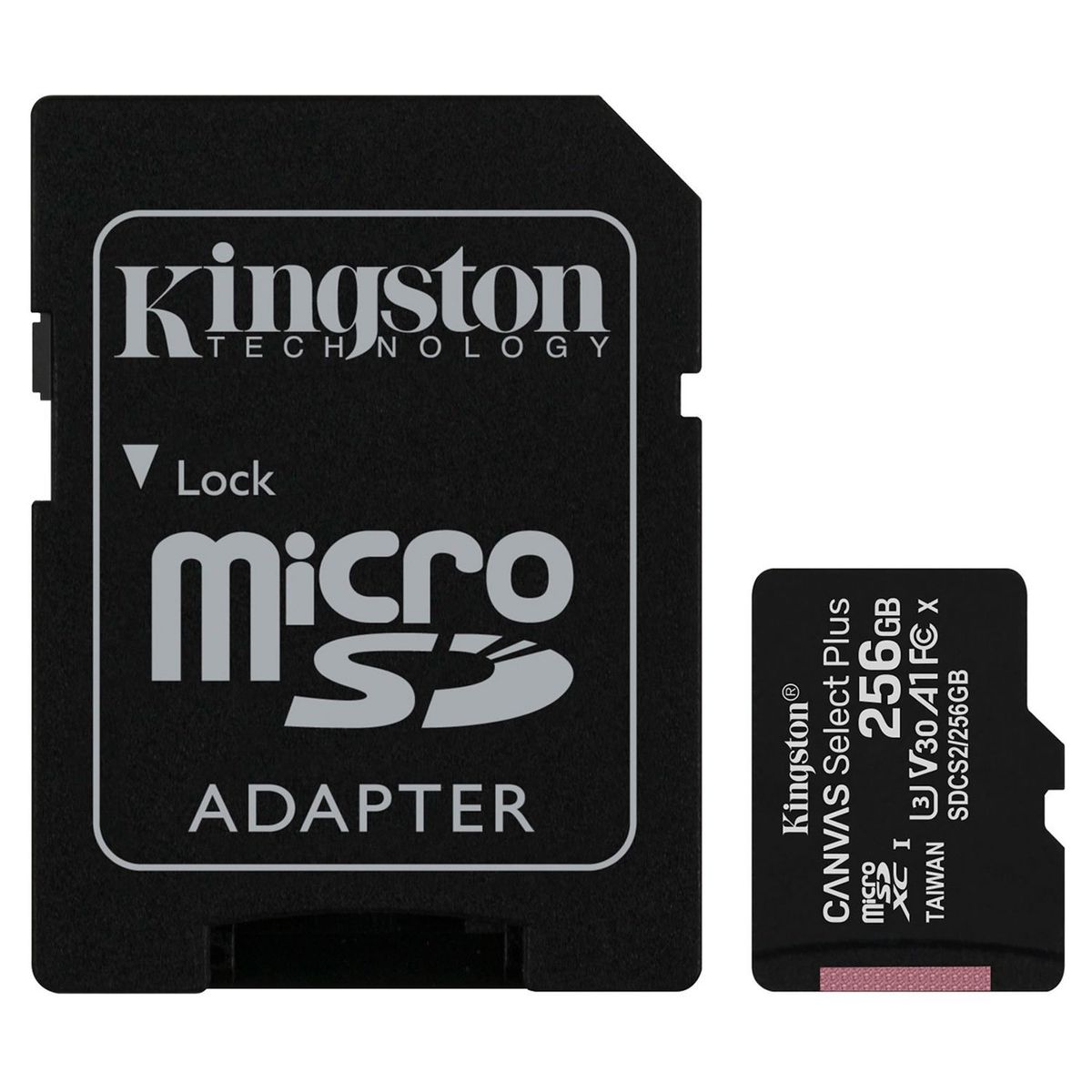 KINGSTON - Tarjeta Memoria MicroSDXC Kingston 256GB Canvas Select Plus - Lifemax
