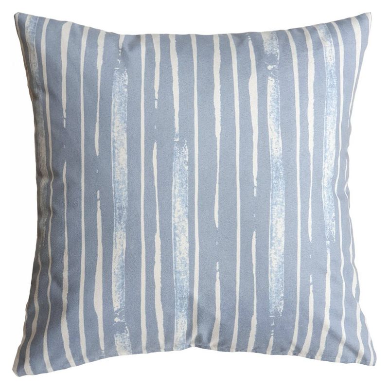 CASA ALVARINHO - Funda Cojín Gamuza Lineal Celeste 45x45