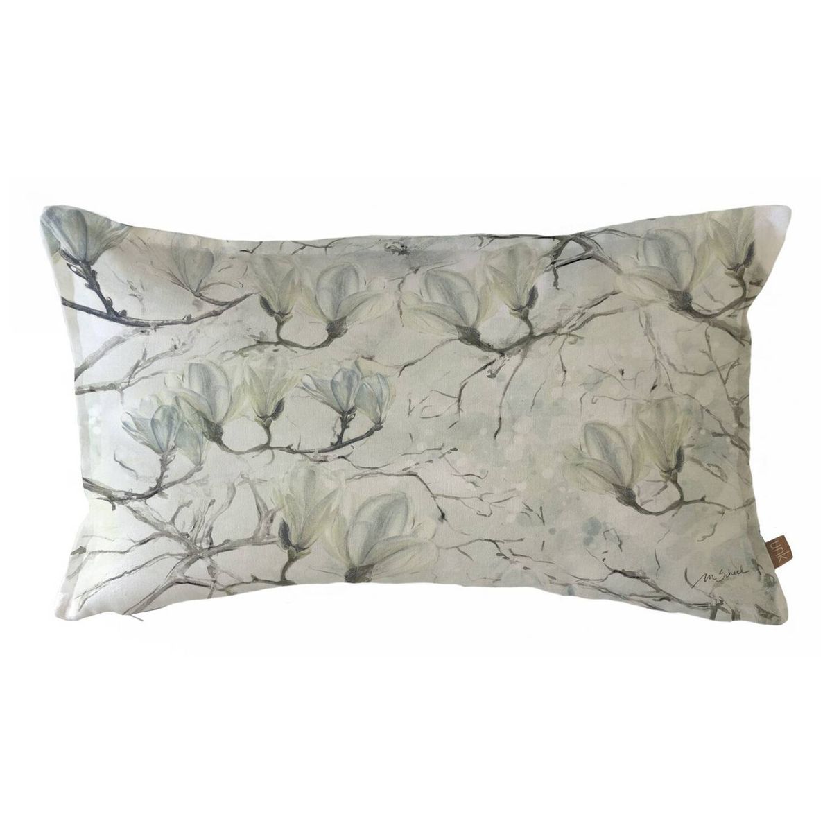 CASA ALVARINHO - Funda Cojín Magnolio Blanco 50X30