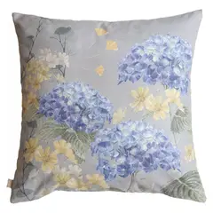 CASA ALVARINHO - Funda Cojín Gamuza Hortensias 45x45