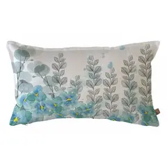 CASA ALVARINHO - Funda Cojín Pensamiento Eucalipto Hojitas 50X30