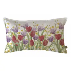 CASA ALVARINHO - Funda Cojín Jardín Tulipán Rojo 50X30