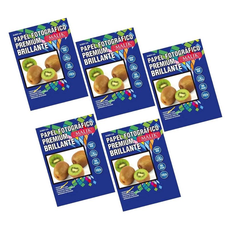 GENERICO - Papel Fotogr Glossy/brillante A4 210gm 250 hoja