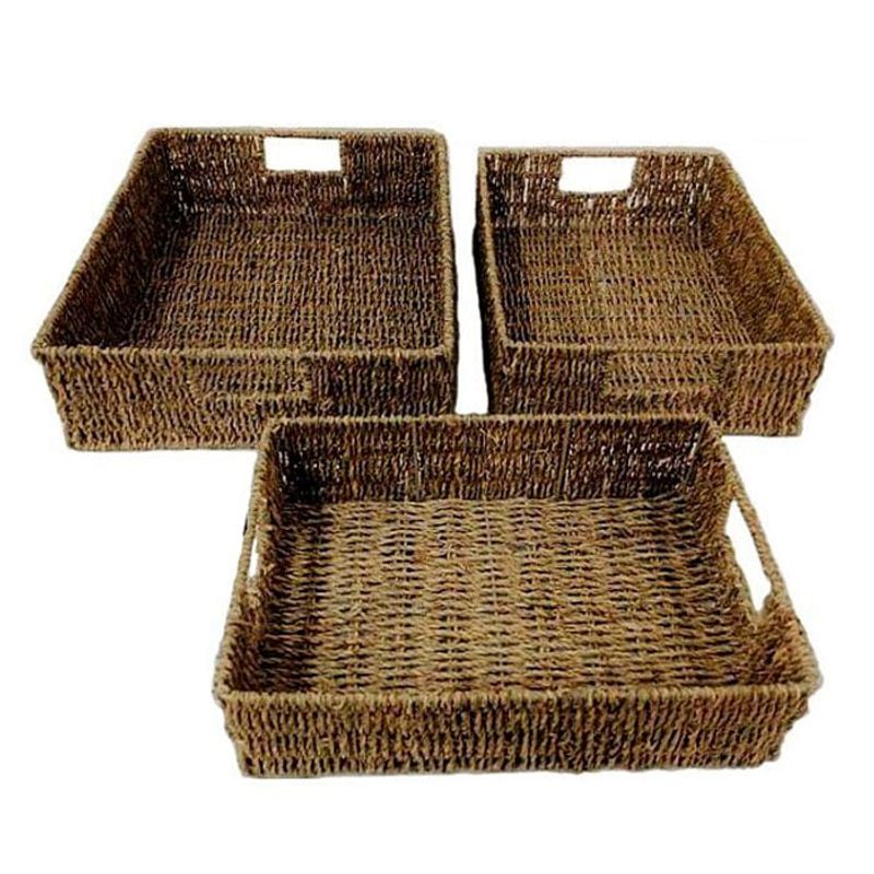 BRIC - Bandejas Decorativas Fibras Set.