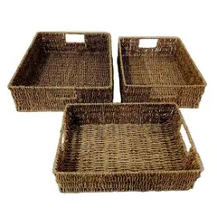 BRIC - Bandejas Decorativas Fibras Set.