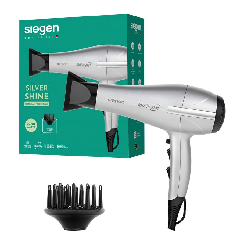 SIEGEN - Secador Silver Shine Siegen SG-3131