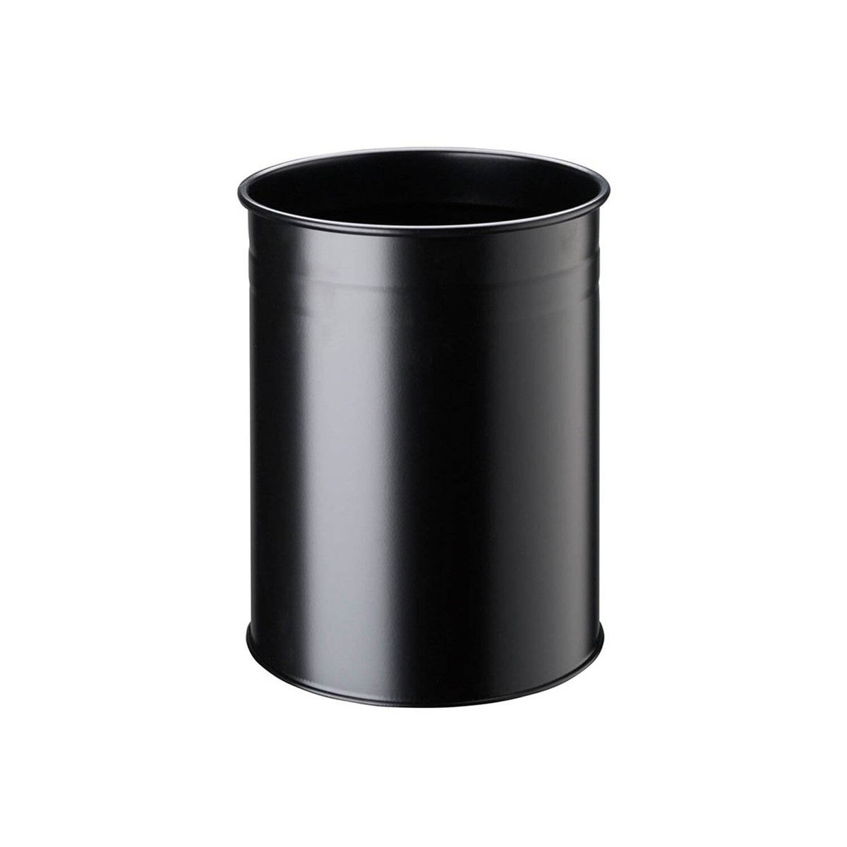 DURABLE - Papelero Metalico Redondo 15L Negro Durable