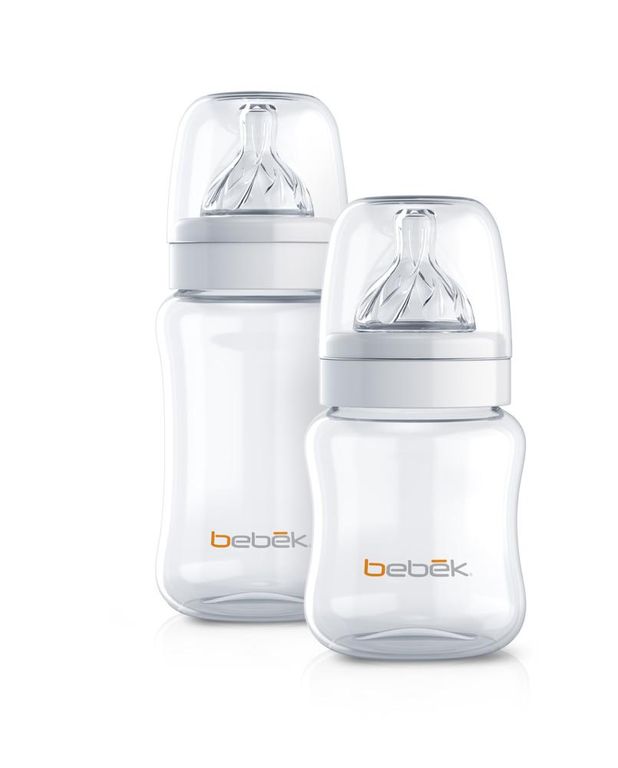 Set de Biberones Clasicos 150ml y 270ml - Tetina SenseFloTM (Flujo Lento y Medio) - Blanco