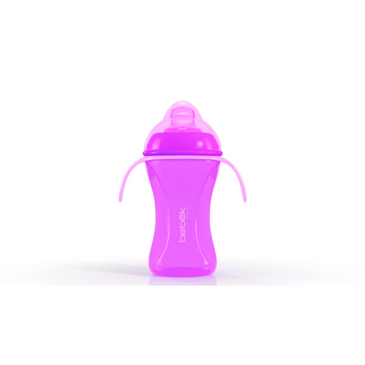 BEBEK - Vaso de entrenamiento Plus 240ml con Asas - Boquilla de Silicona SenseFlo™