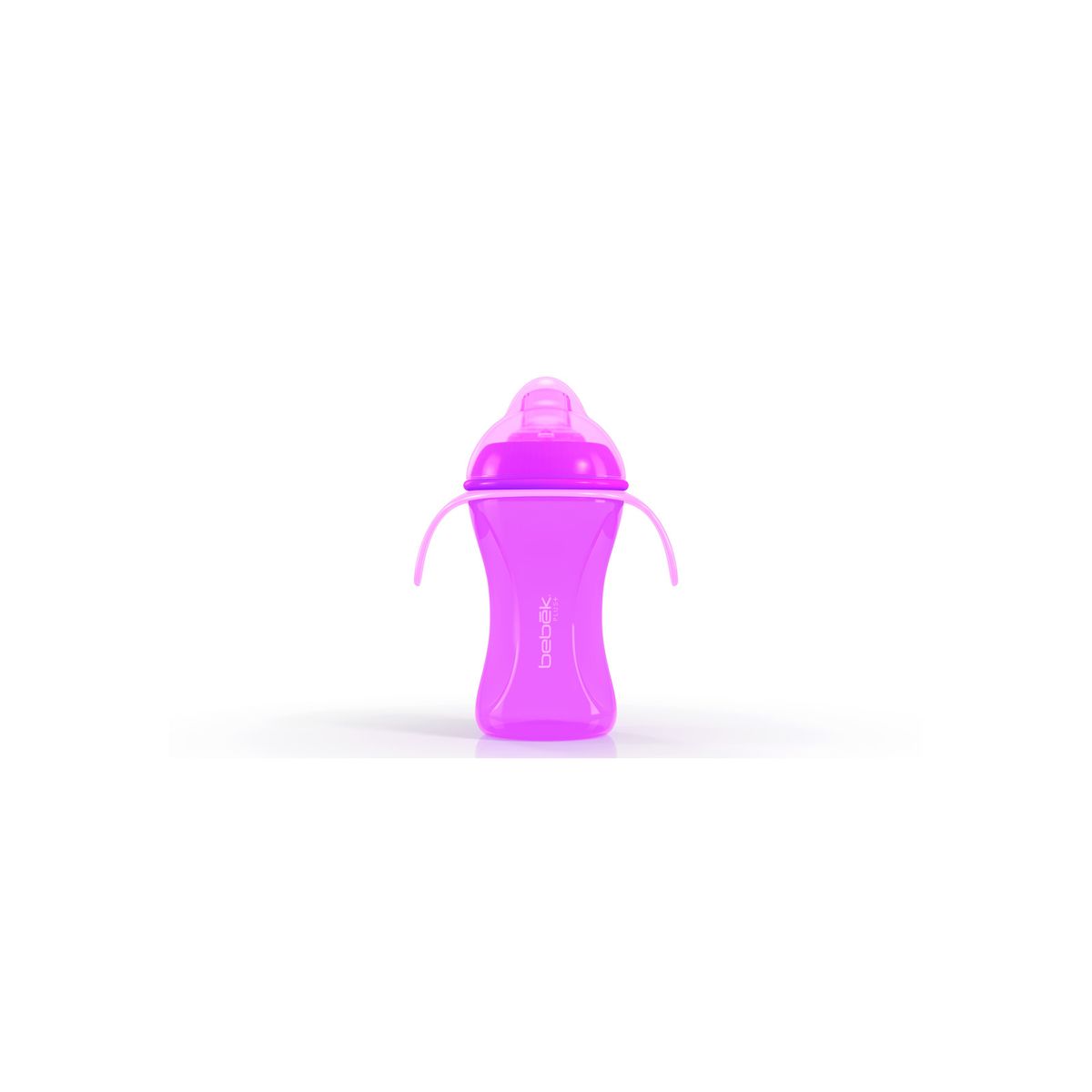 BEBEK - Vaso de entrenamiento Plus 240ml con Asas - Boquilla de Silicona SenseFlo™