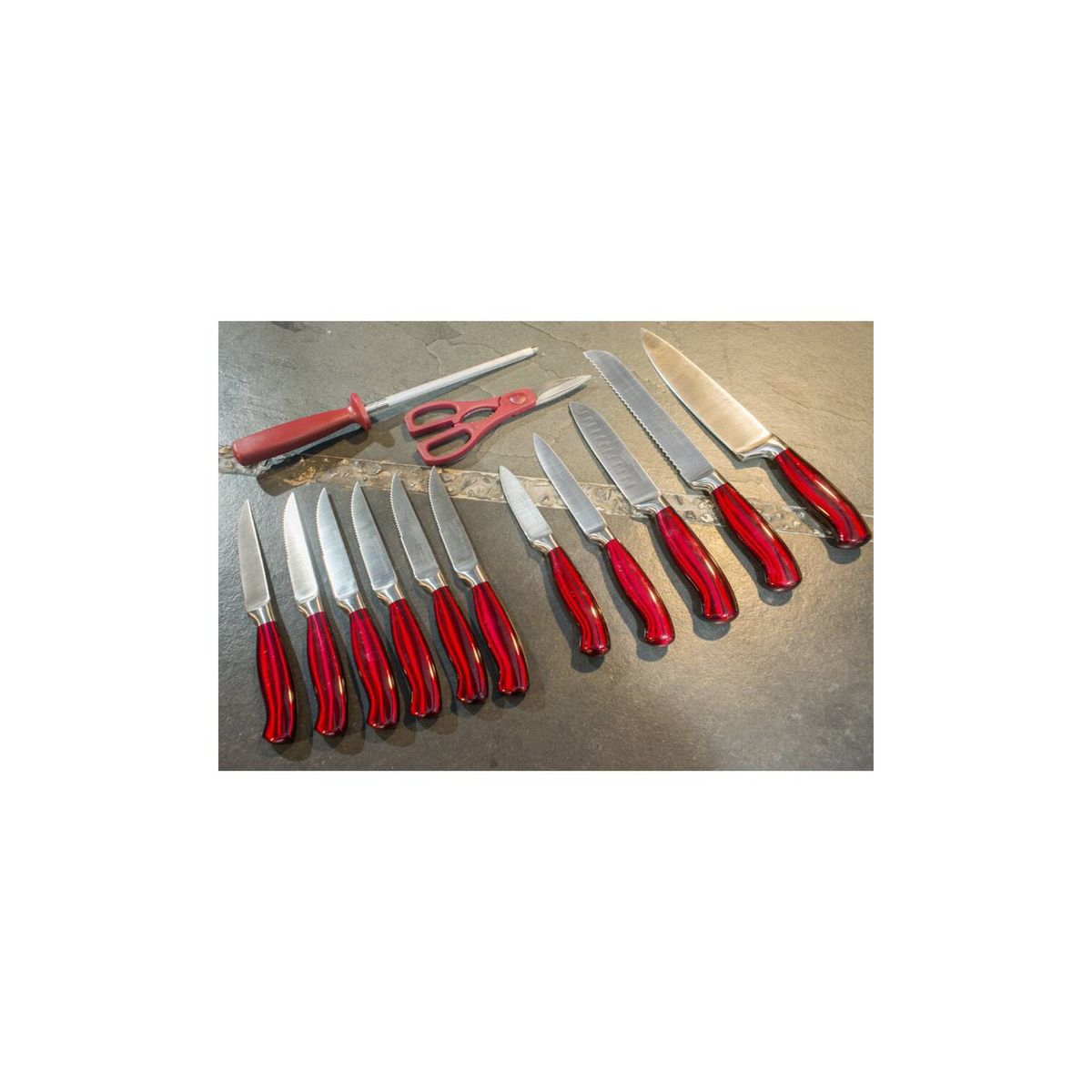 HAMPTON FORGE - Set 14 Piezas Cuchillos  Block Argentum