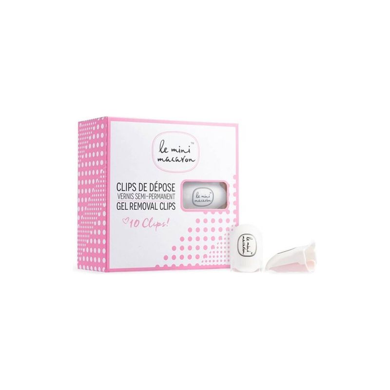 LE MINI MACARON - Kit Removedor Esmalte Manicure Gel Clips