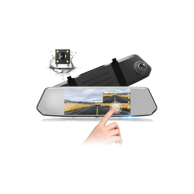 MOTORLIFE - Espejo Retrovisor Camara Full Hd 7 Touch Smartchoi