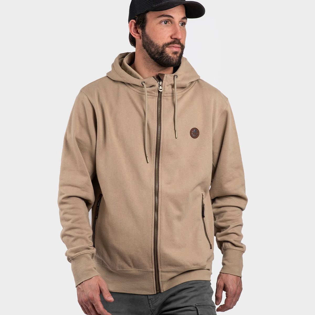 GNOMO - Poleron Hoodie Mamek Sand Hombre