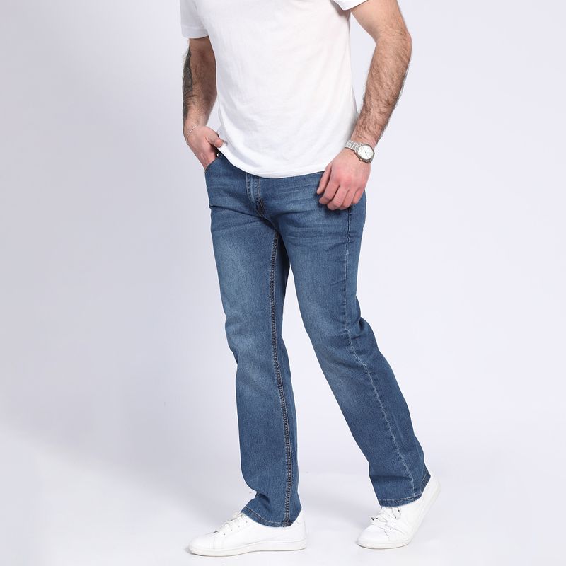 POTROS - Jeans Linea Spandex Regulart Fit Negro POTROS