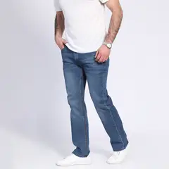 POTROS - Jeans Linea Spandex Regulart Fit Negro