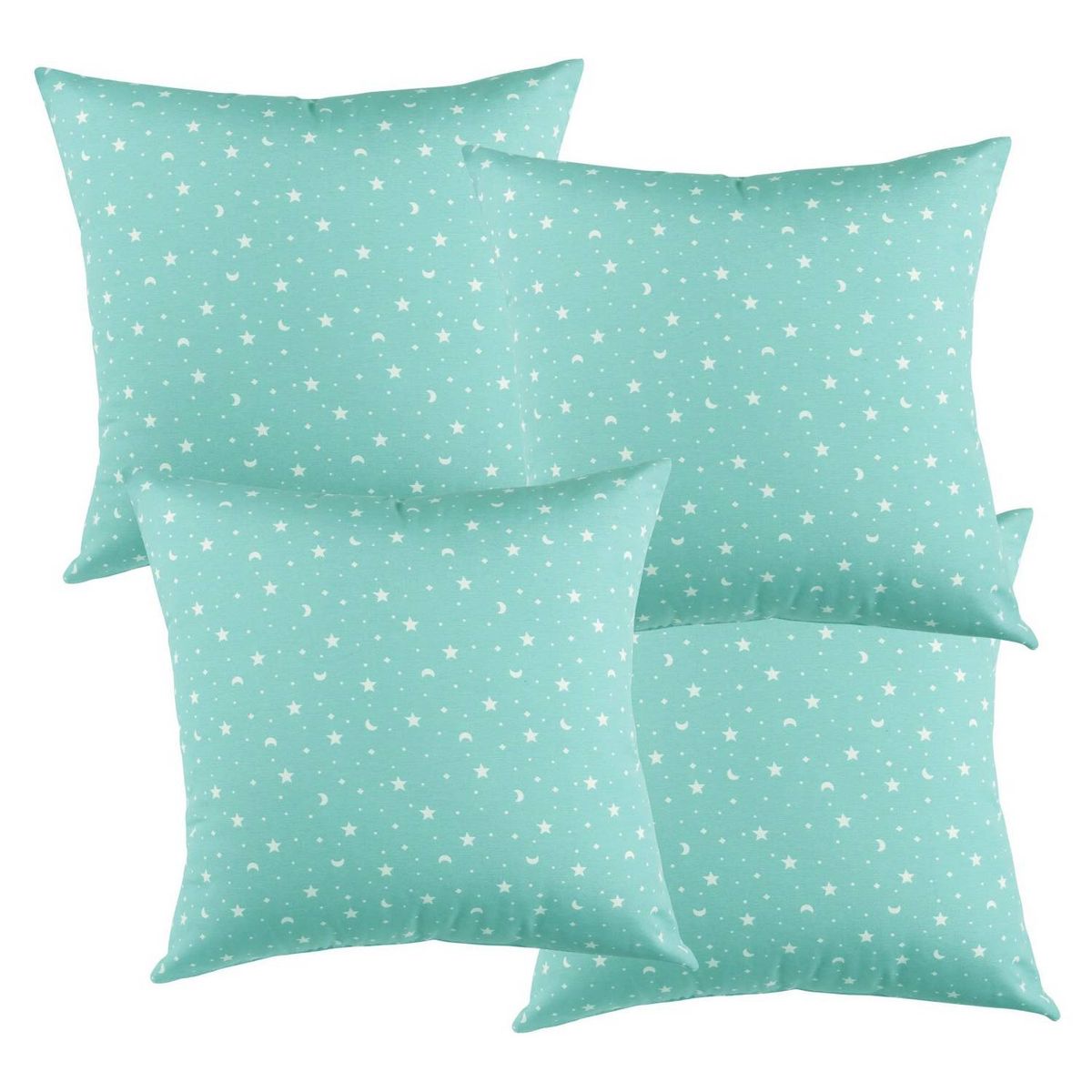 MASEL - Set 4 Cojines Lona Estrellitas  50X50