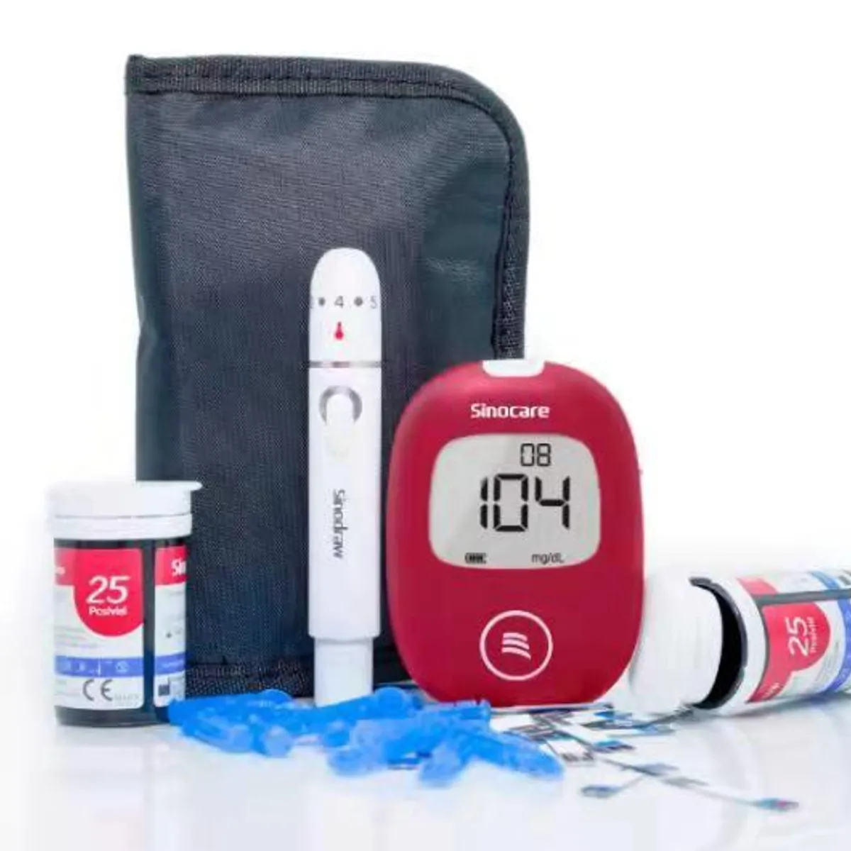 CHOICEMMED - Glucómetro  Safe Aq SMART + 50 Tiras + 50 Lancetas