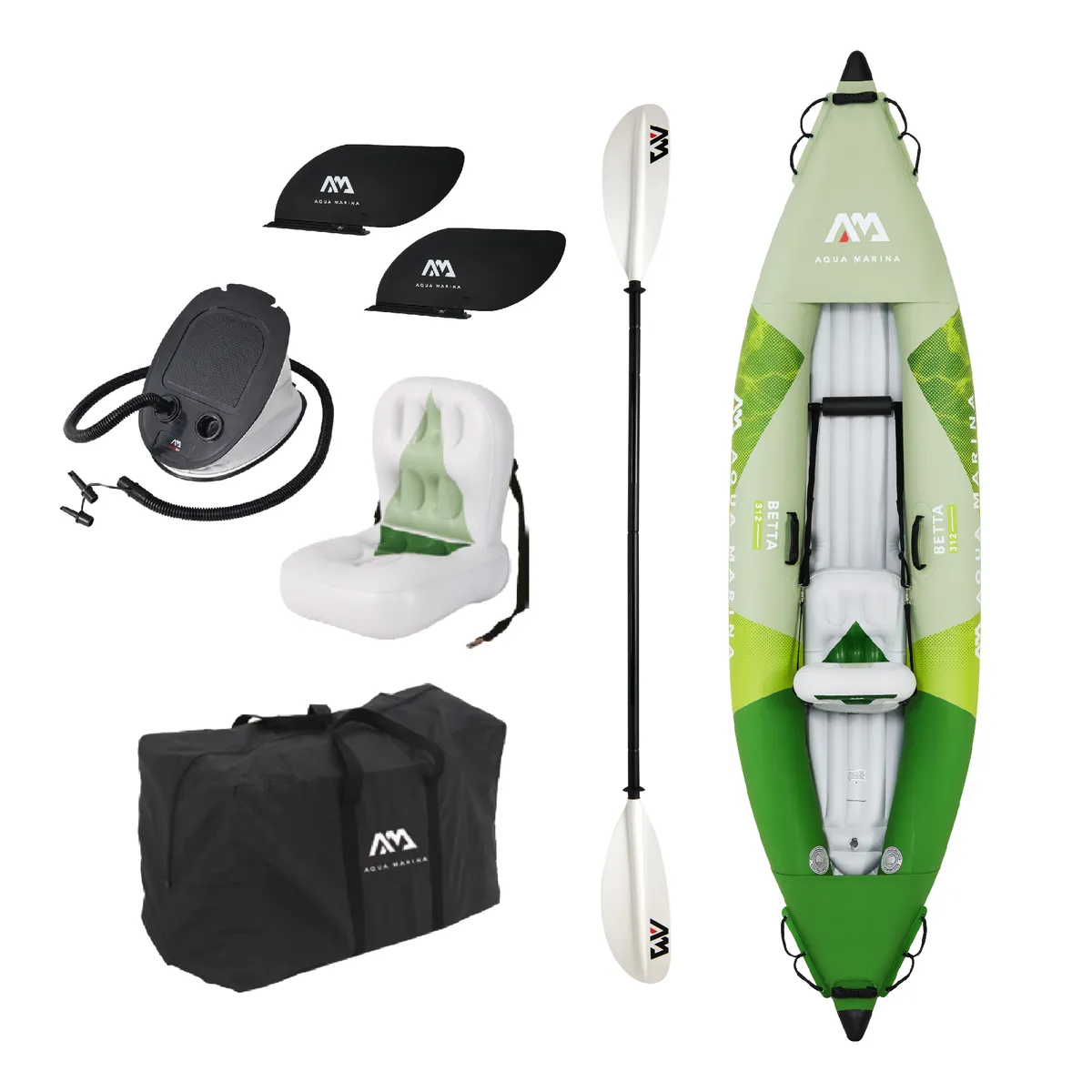 AQUA MARINA - Kayak Betta Single / Kayak inflable 1 persona