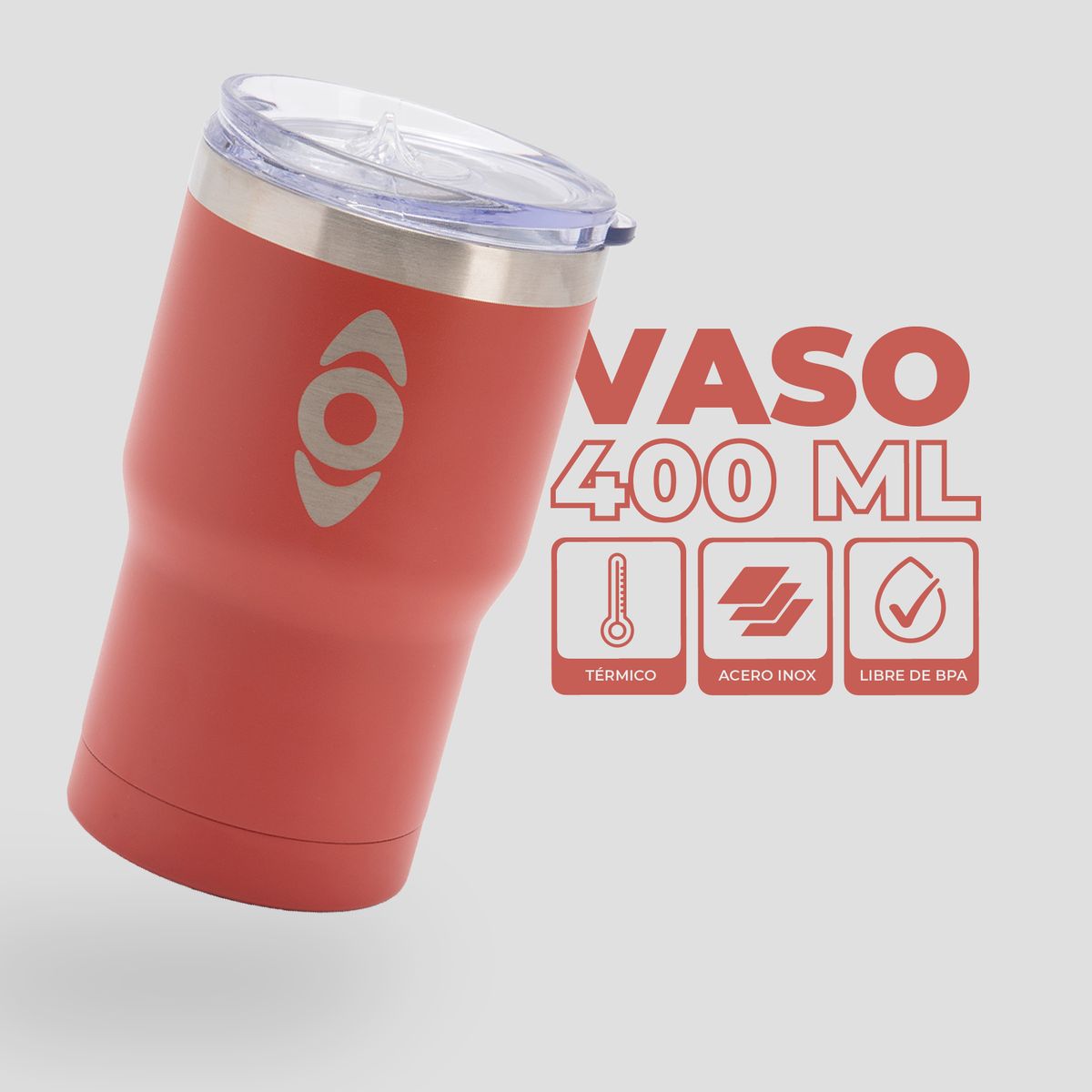 KANO - Termo Insulado Burdeo / Termo 400 ml Kano
