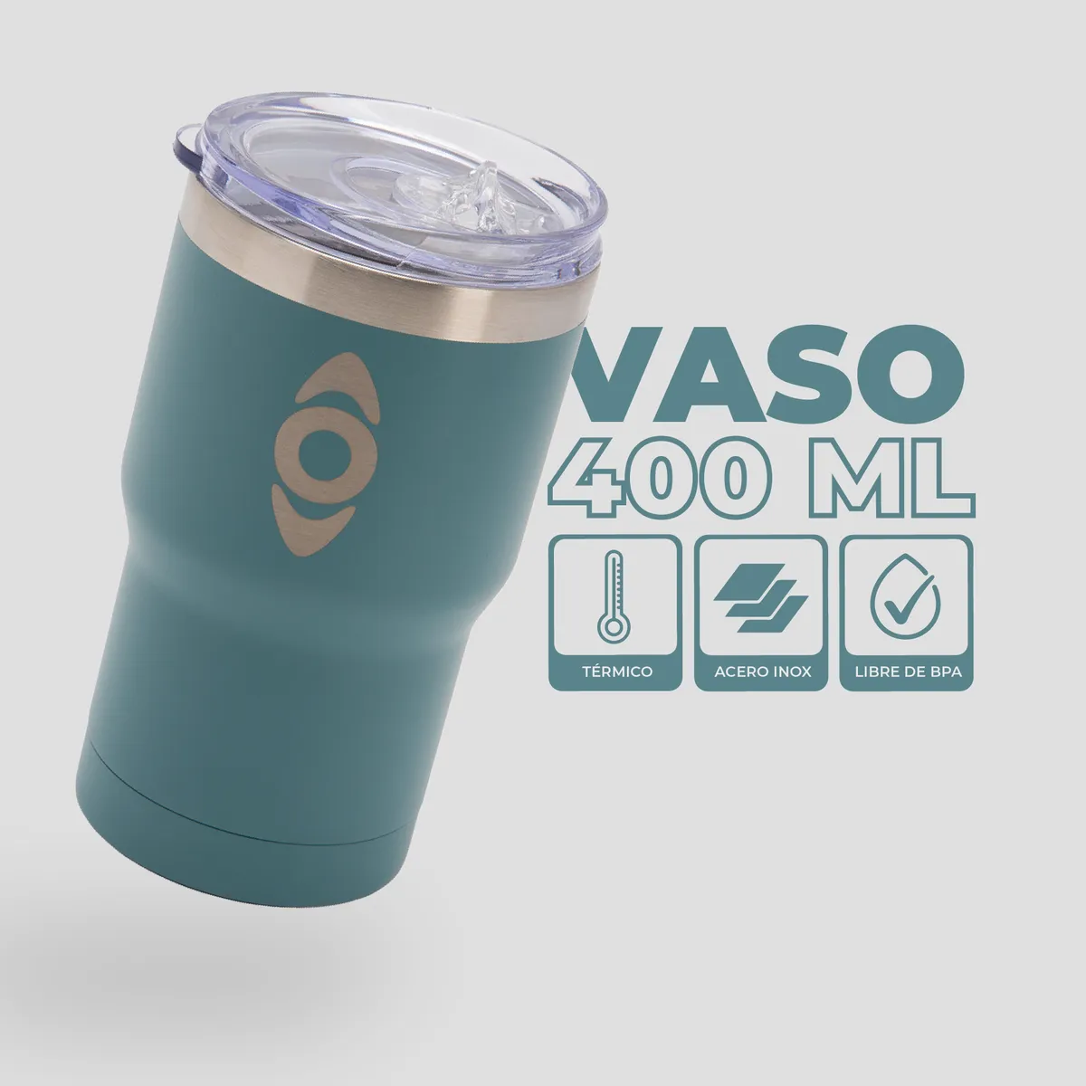 KANO - Termo Insulado Turquesa / Termo 400 ml Kano
