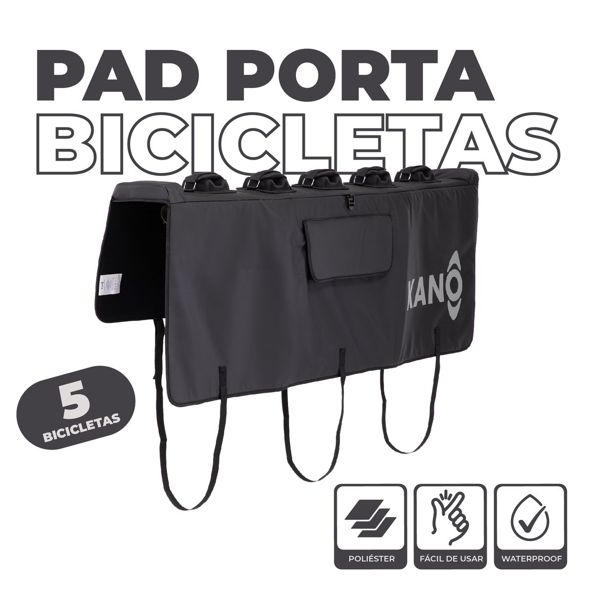 KANO - Pad Kano - Portalon - Portabicletas Para Camionetas TALLA M