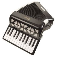 Acordeon 22 Teclas 8 Bajos Negro Para Adulto