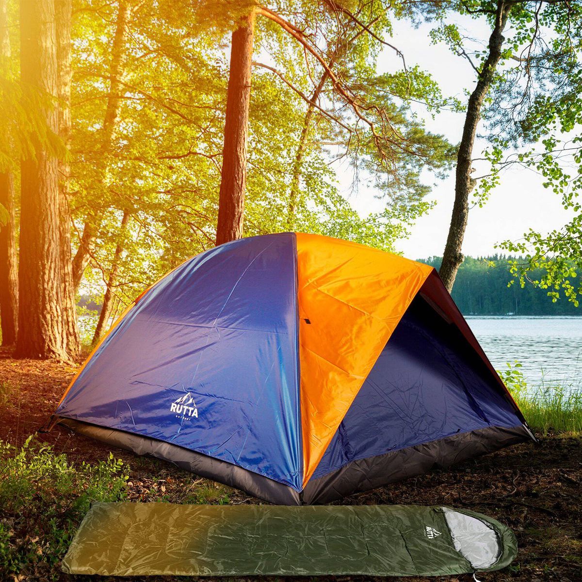 RUTTA - Saco de Dormir Clásico Verde