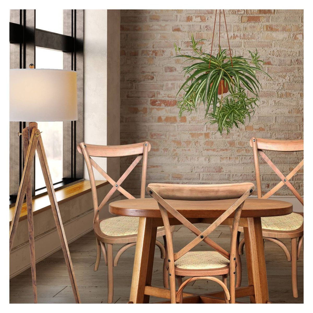 NOVAHUS - Pack 2 Sillas de Comedor Retro Cerezo