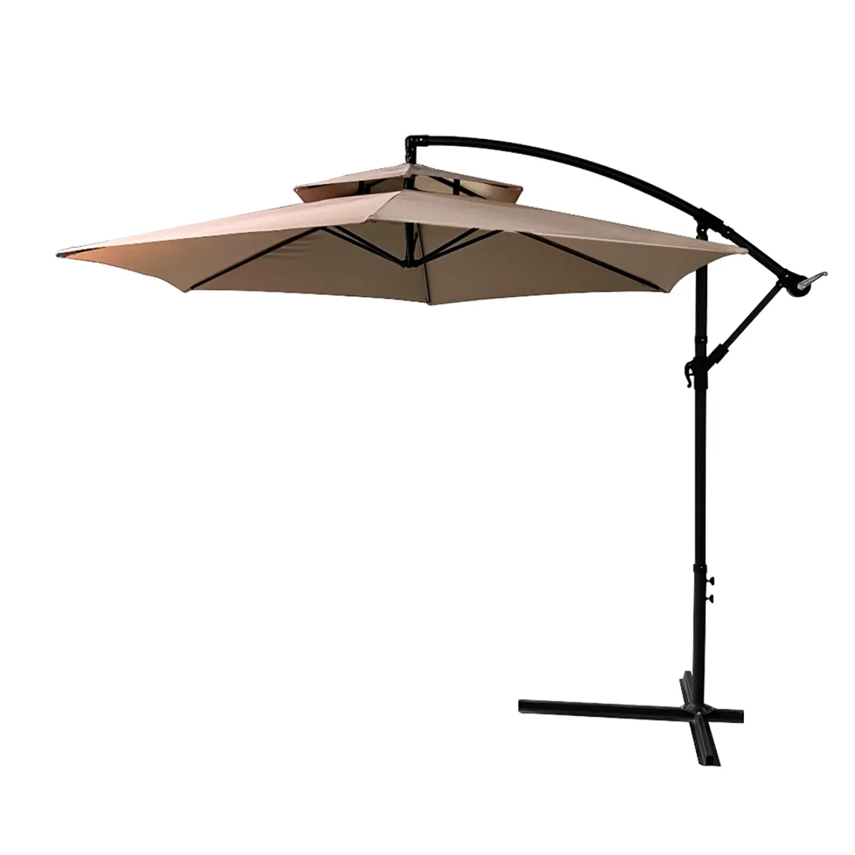 NOVAHUS - Quitasol lateral Bávaro 3x255 m con ventilación superior beige