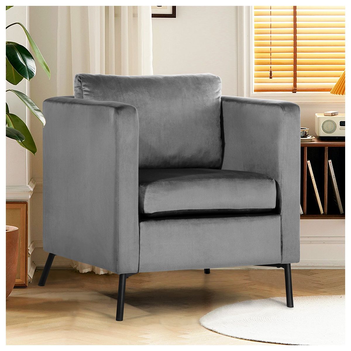 NOVAHUS - Sitial Grozni de Tela Gris