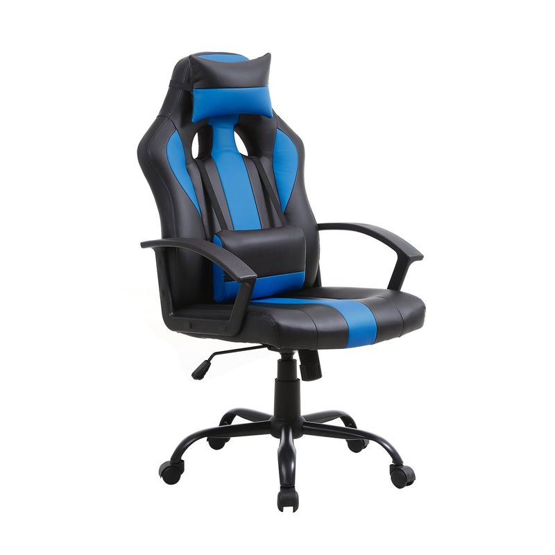 NOVAHUS - Silla Gamer Reclinable y Altura Ajustable Azul