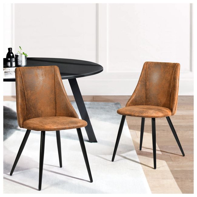 NOVAHUS - Pack 2 Sillas Comedor Moravia Café