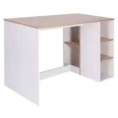 NOVAHUS - Escritorio Home Office con Almacenamiento color Blanco