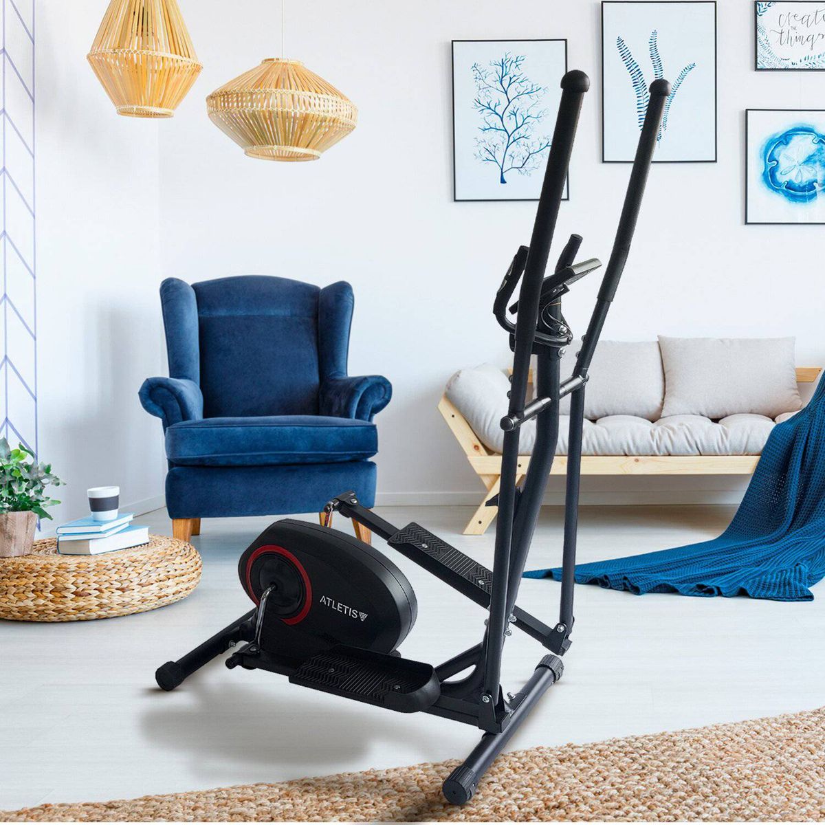 ATLETIS - Bicicleta Elíptica Atletis YQ-2303B Negro