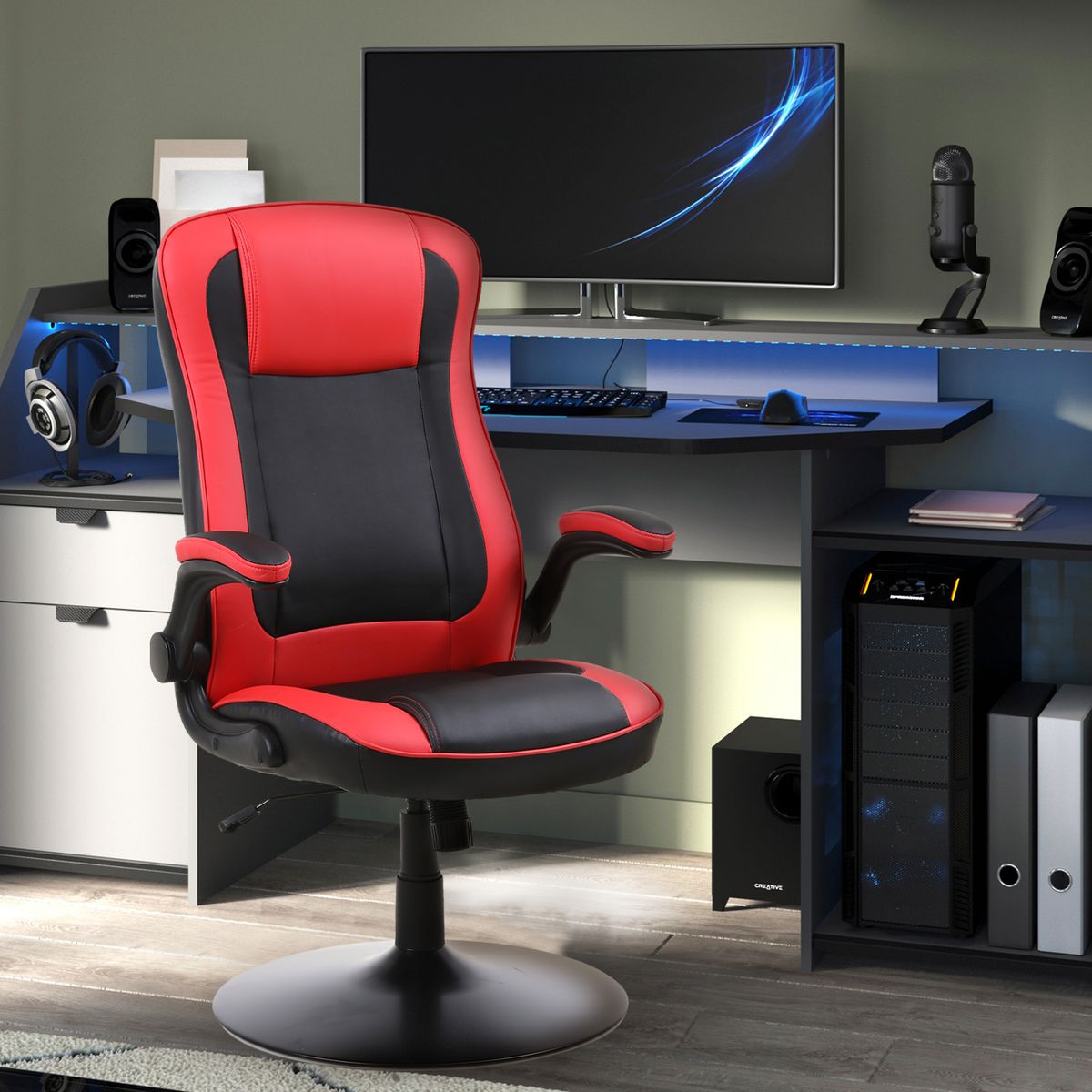 NOVAHUS - SILLA GAMER BASE DE METAL