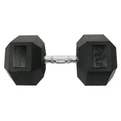 ATLETIS - Mancuerna Hexagonal 35 Kg Negro