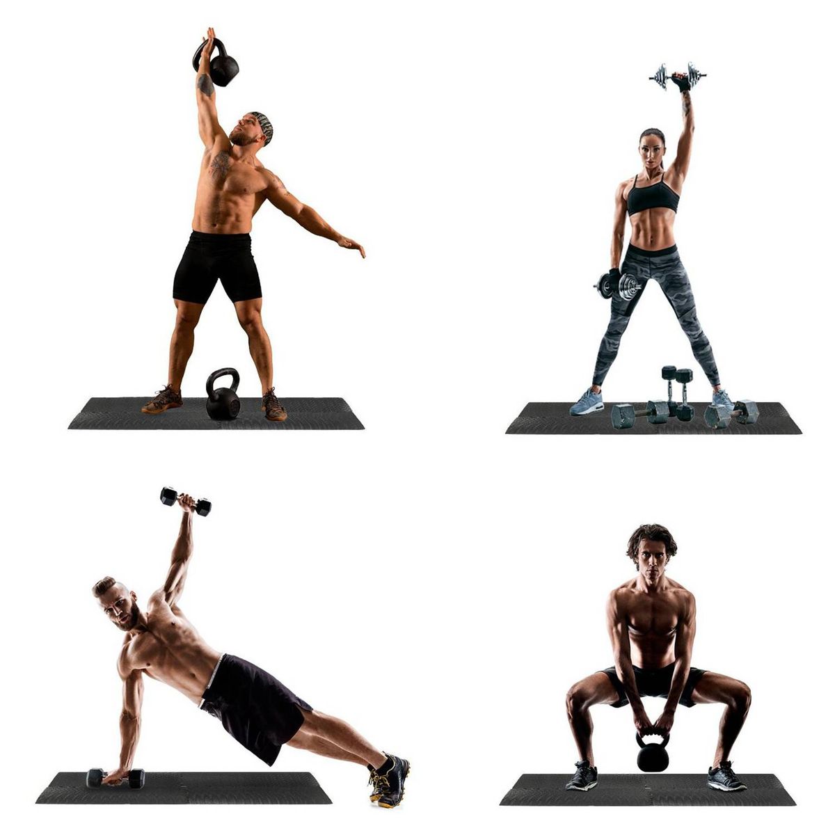 ATLETIS - Pack De 4 Palmetas De Entrenamiento Gris