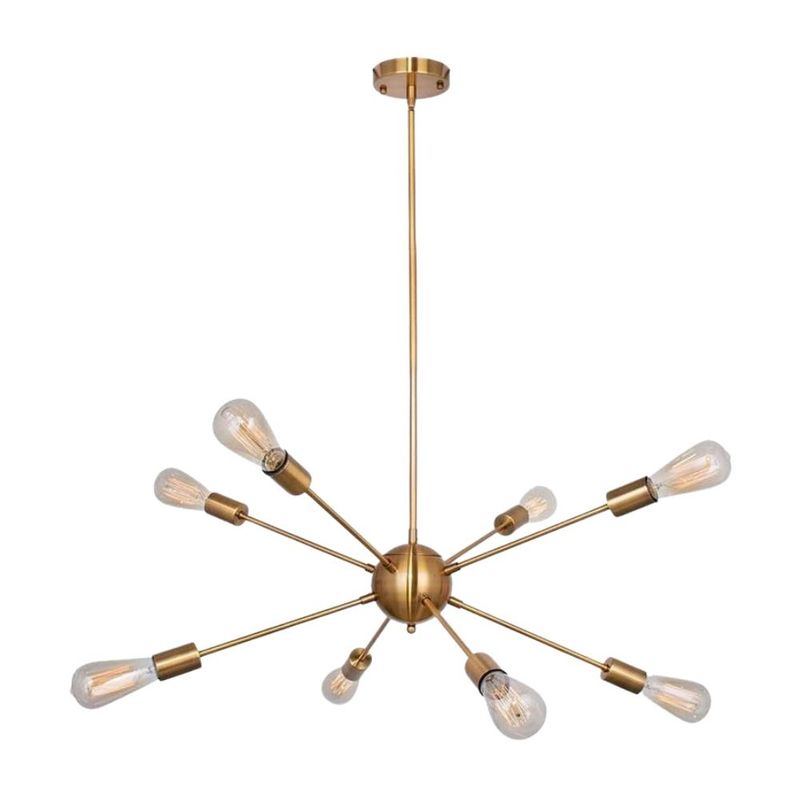 BOSCO - LÁMPARA COLGANTE SPUTNIK DORADA 8 LUCES BOSCO