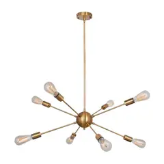BOSCO - LÁMPARA COLGANTE SPUTNIK DORADA 8 LUCES