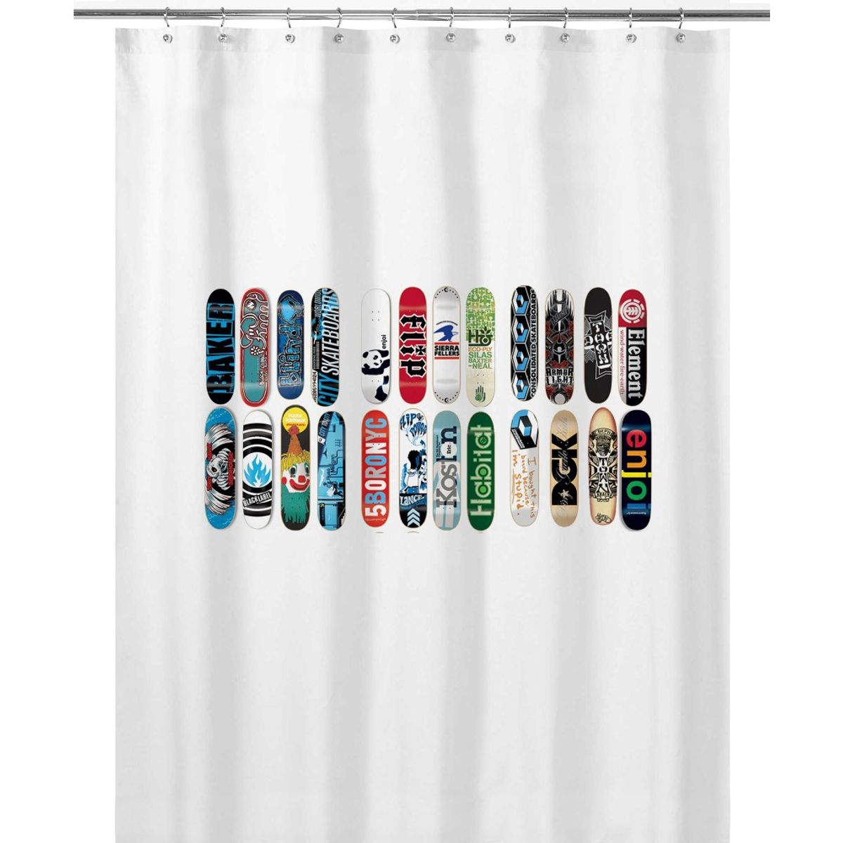 TUYO PRINT - Cortina de Baño Tablas Skate - Tuyo Print