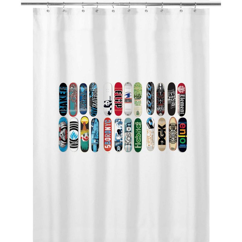 TUYO PRINT - Cortina de Baño Tablas Skate - Tuyo Print