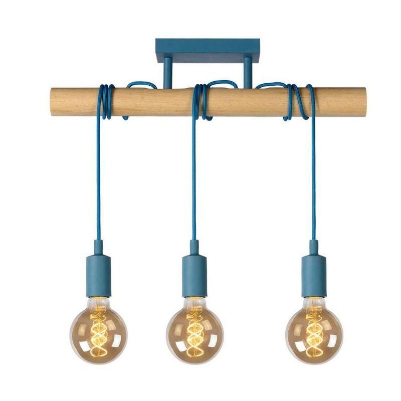 BOSCO - LAMPARA COLGANTE POLA 3 LUCES AZUL BOSCO