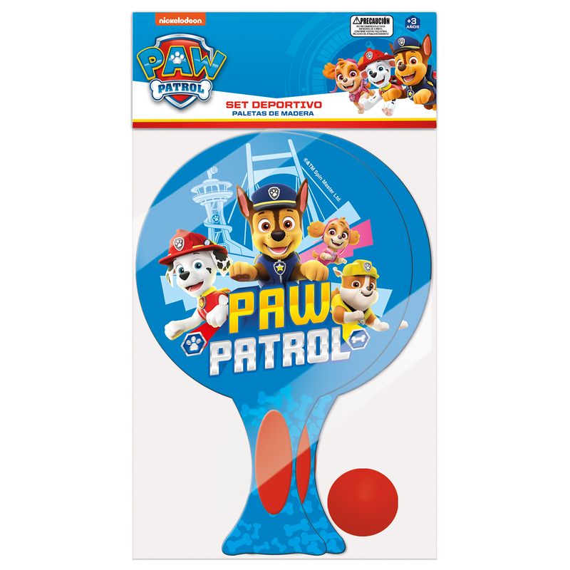 PAW PATROL - Set Deportivo Paletas De Madera Paw Patrol