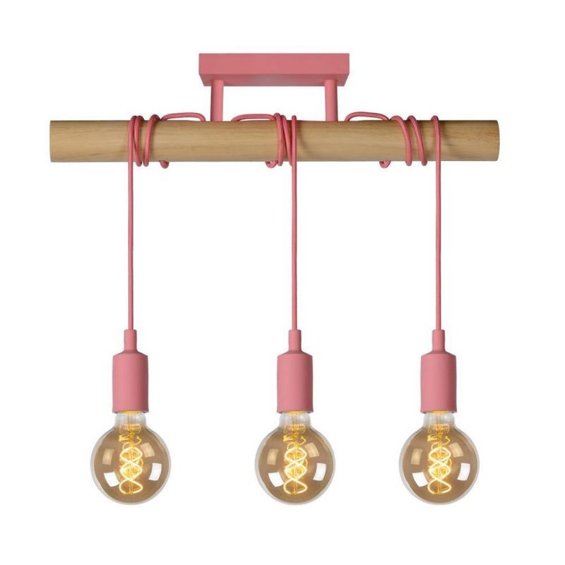 BOSCO - LAMPARA COLGANTE POLA 3 LUCES ROSA BOSCO