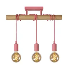 BOSCO - LAMPARA COLGANTE POLA 3 LUCES ROSA